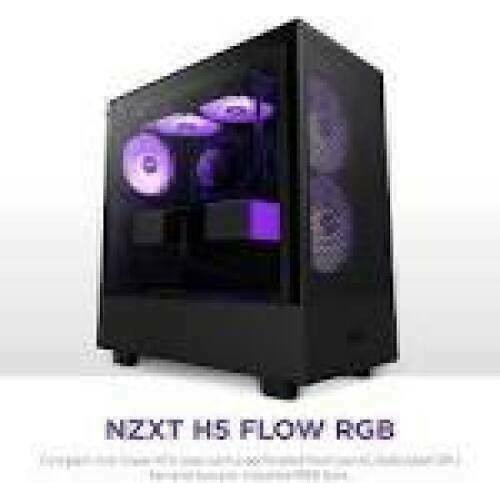 NZXT PC case H5 Flow RGB midi tower black