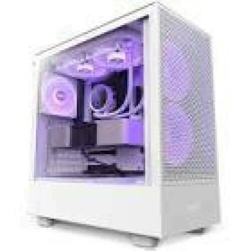 NZXT PC case H5 Flow RGB midi tower white