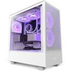 NZXT PC case H5 Flow midi tower white window