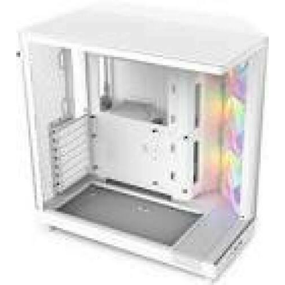 NZXT PC case H6 Flow midi tower white