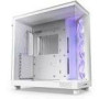 NZXT PC case H6 Flow RGB midi tower white