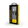 GEMBIRD CC-USB2B-AMCM-1M-BW Premium cotton braided Type-C USB charging and data cable 1m black/white