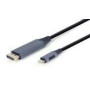 GEMBIRD CC-USB3C-DPF-01-6 USB Type-C to DisplayPort male adapter cable space grey 1.8m