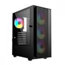 GEMBIRD Gaming ATX case Fornax M200F with fans 2x USB 2.0 1x USB 3.0 1x USB type-C black