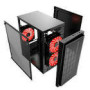 GEMBIRD CCC-FORNAX-950R Gaming design PC case 3 x 12 cm fans red