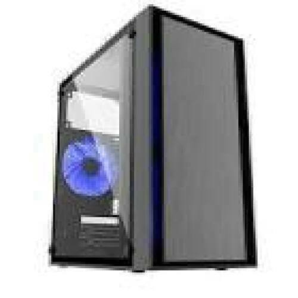 GEMBIRD CCC-FORNAX-960B Gaming design PC case 3 x 12cm fans blue