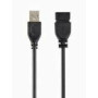 GEMBIRD CCP-USB2-AMAF-10 USB 2.0 A- A-socket 10ft cable black