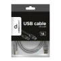 GEMBIRD CCP-USB2-AMBM-6G USB 2.0 A- B 1.8m cable grey color