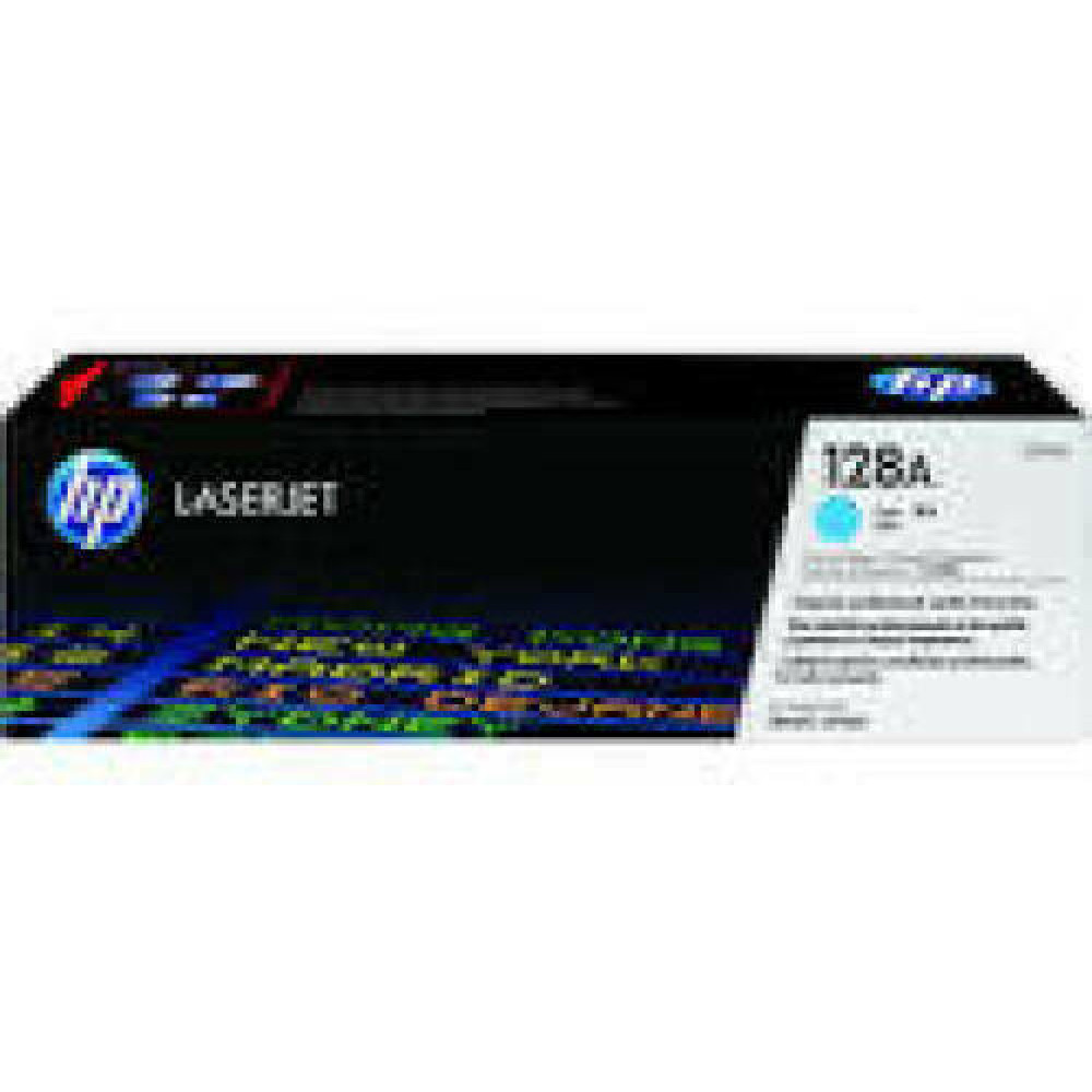 HP 128A original LaserJet Toner cartridge CE321A cyan standard capacity 1.300 pages 1-pack