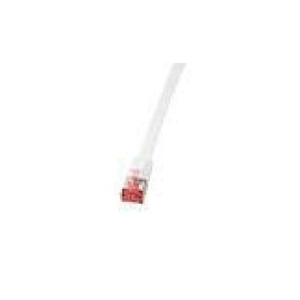 LOGILINK CF2111S - Patch Cable Flat Cat.6 Shielded (PIMF) SlimLine white 20m