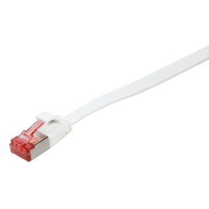 LOGILINK CF2111S - Patch Cable Flat Cat.6 Shielded (PIMF) SlimLine white 20m