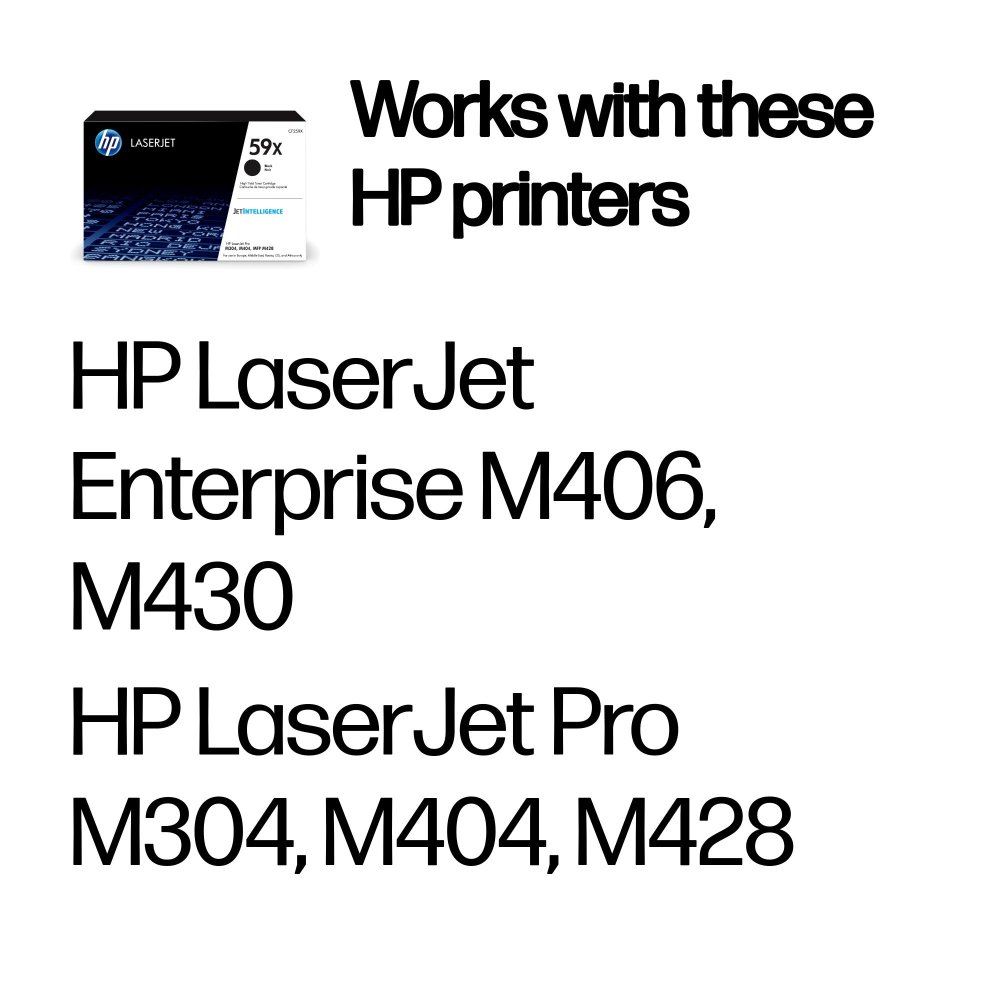 HP 59X Black LaserJet Toner Cartridge