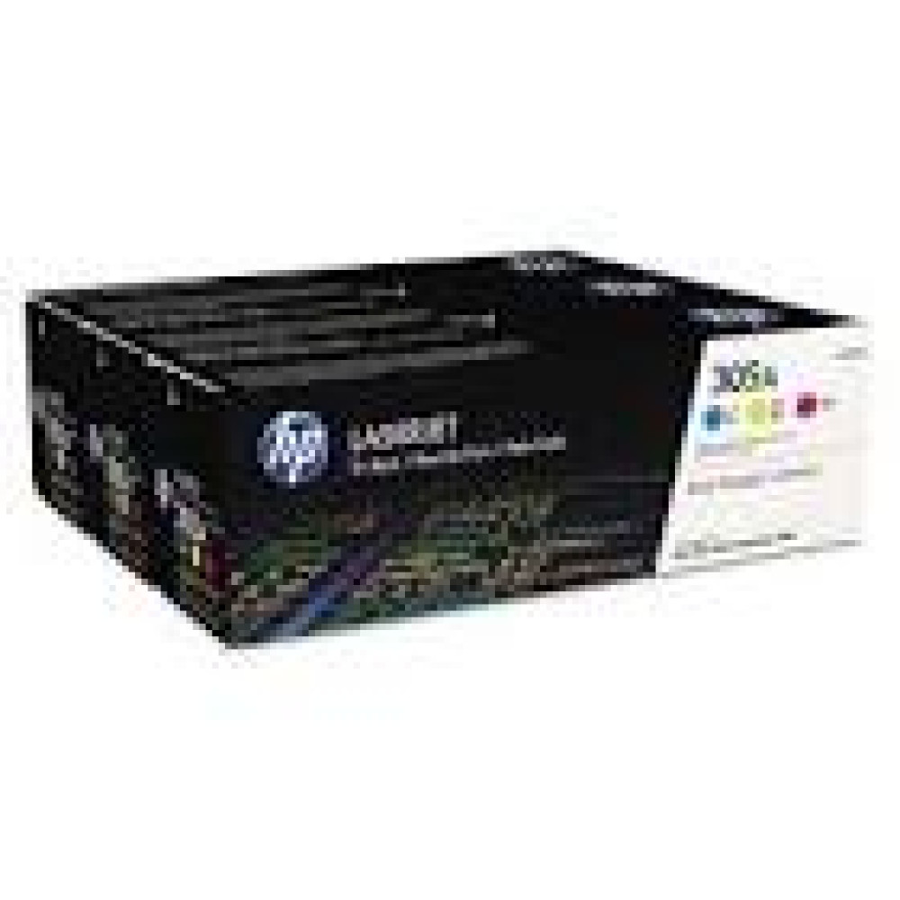 HP 305A original Toner cartridge CF370AM cyan magenta yellow standard capacity 2.600 pages 3-pack