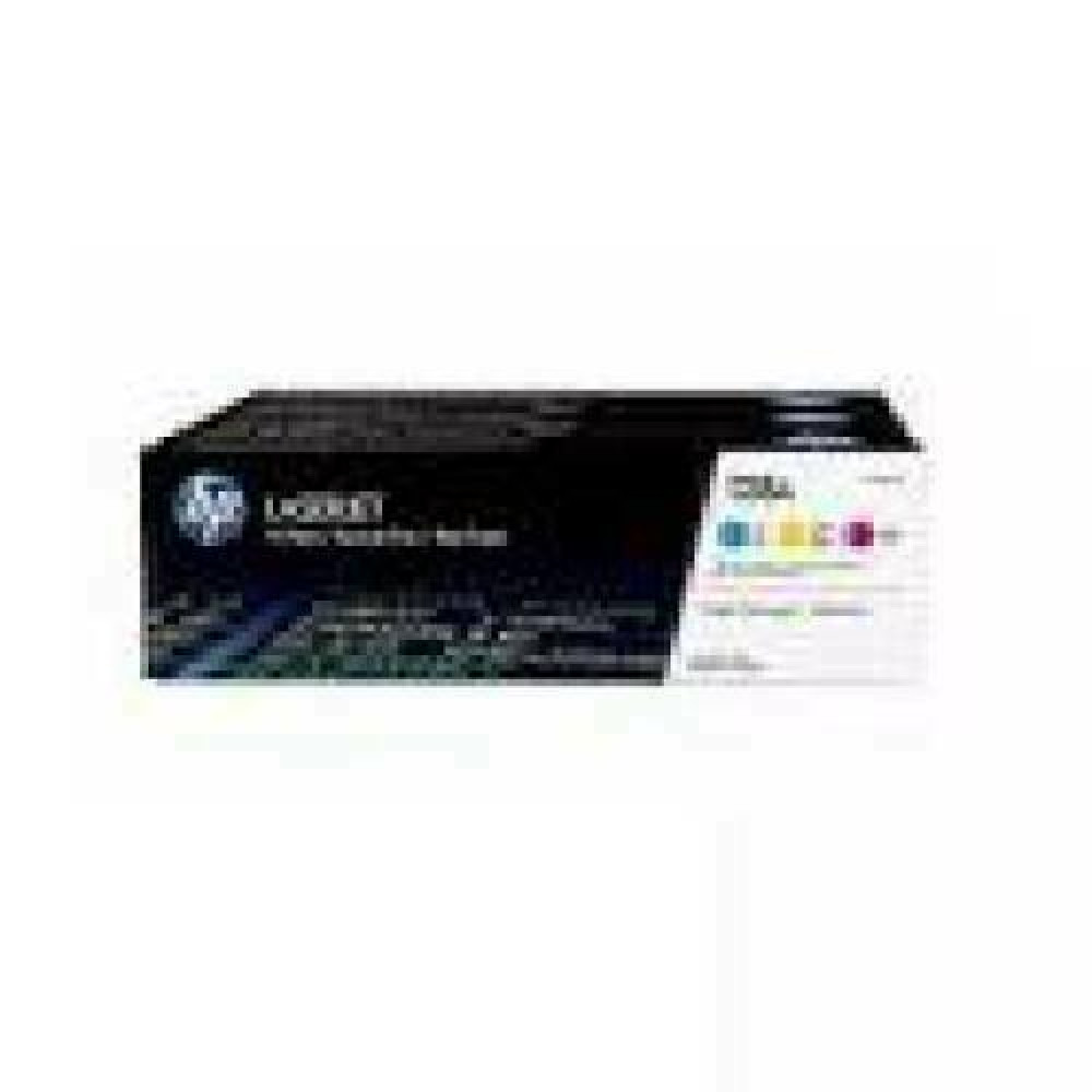 HP 128A original Toner cartridge CF371AM cyan magenta yellow standard capacity 3 x 1.300 pages 3-pack