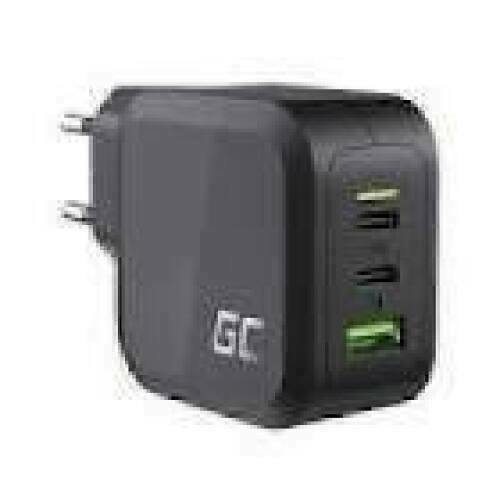 GREENCELL Charger PowerGaN 65W 2x USB-C PD 1x USB-A UC GaN