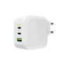 GREEN CELL charger PowerGaN 65W WHITE 2x USB-C PD