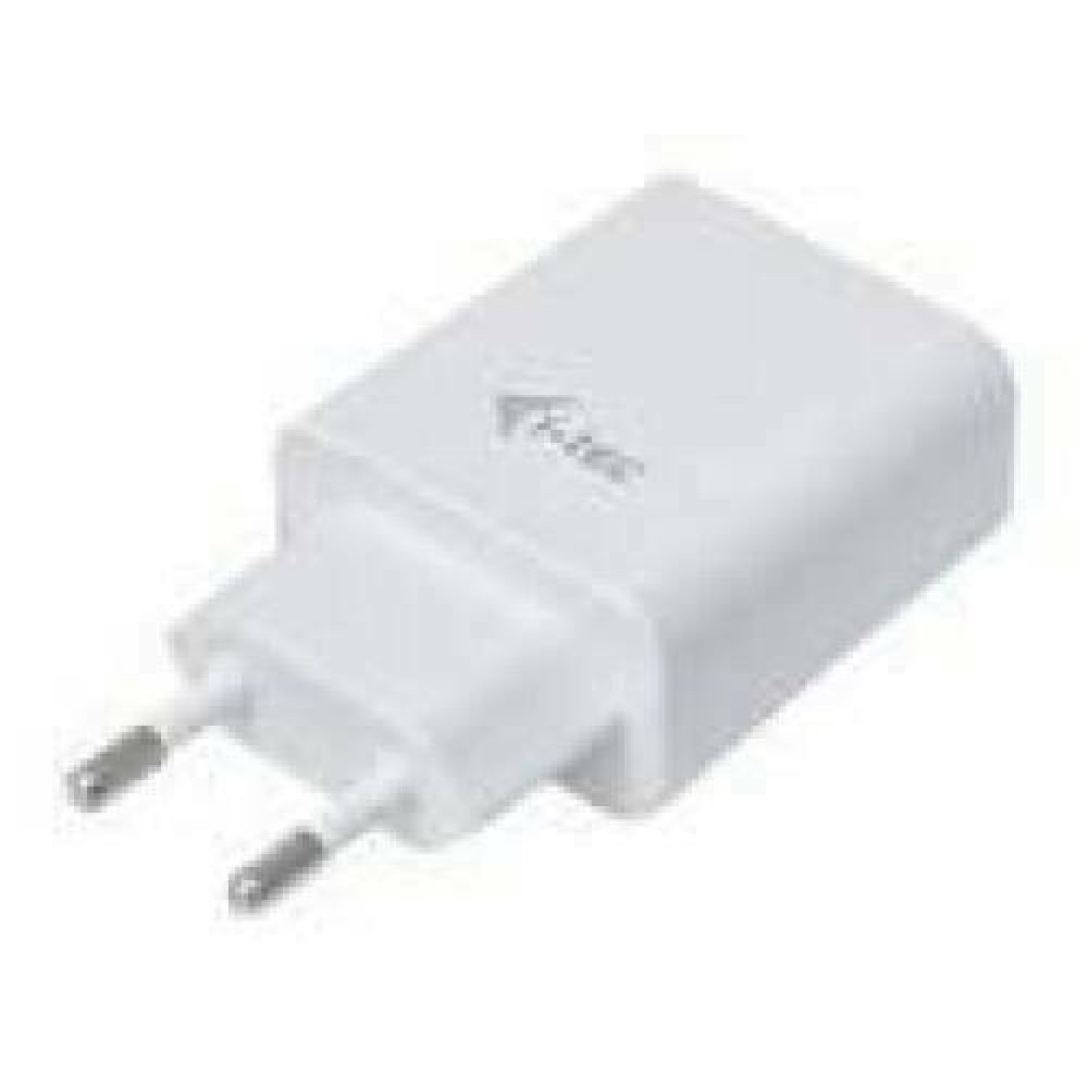 I-TEC Power Charger for USB Device Dual power adaptor 2.4A. White USB also for Apple iPad 1/2/3/4 iPad mini and iPhone