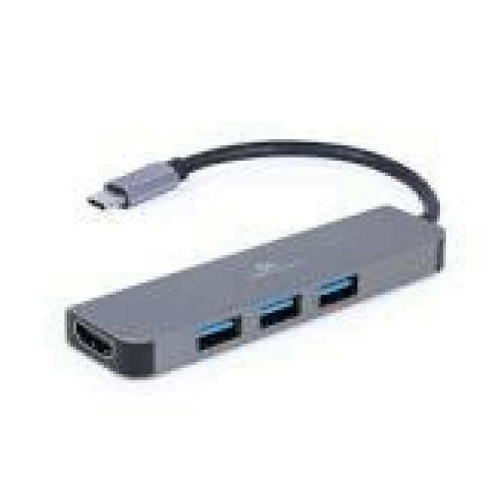 GEMBIRD A-CM-COMBO2-01 Multi Port Adapter USB Type C 2in1 HUB USB HDMI