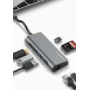 GEMBIRD A-CM-COMBO5-05 Multi Port Adapter USB Type C 5in1 Hub + HDMI + PD + card reader + LAN