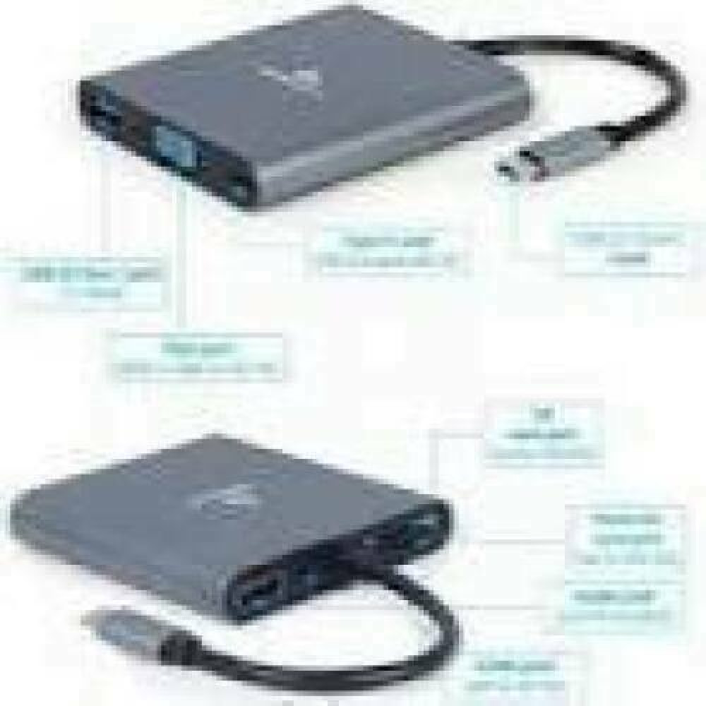 GEMBIRD A-CM-COMBO6-02 Multi Port Adapter USB Type C 6in1 Hub + HDMI + card reader