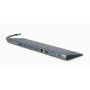 GEMBIRD A-CM-COMBO9-01 USB Type C 9in1 multi port adapter USB hub HDMI VGA PD card reader LAN 3.5mm audio space grey