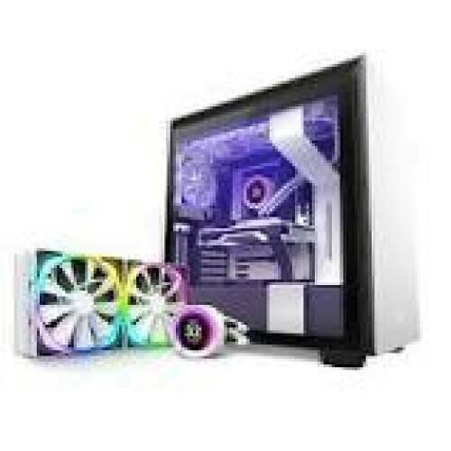 NZXT PC case H7 Elite RGB midi tower white
