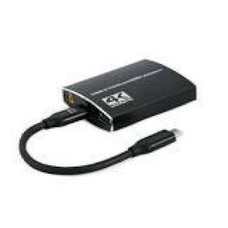 GEMBIRD USB-C to dual HDMI adapter 4K 60Hz black