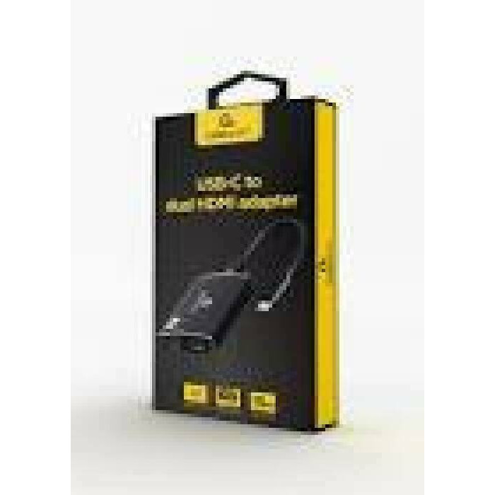 GEMBIRD USB-C to dual HDMI adapter 4K 60Hz black