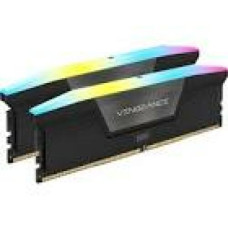 CORSAIR VENGEANCE RGB 32GB 2x16GB DDR5 5600MHz DIMM Unbuffered 40-40-40-77 XMP 3.0 Black Heatspreader RGB LED 1.25V