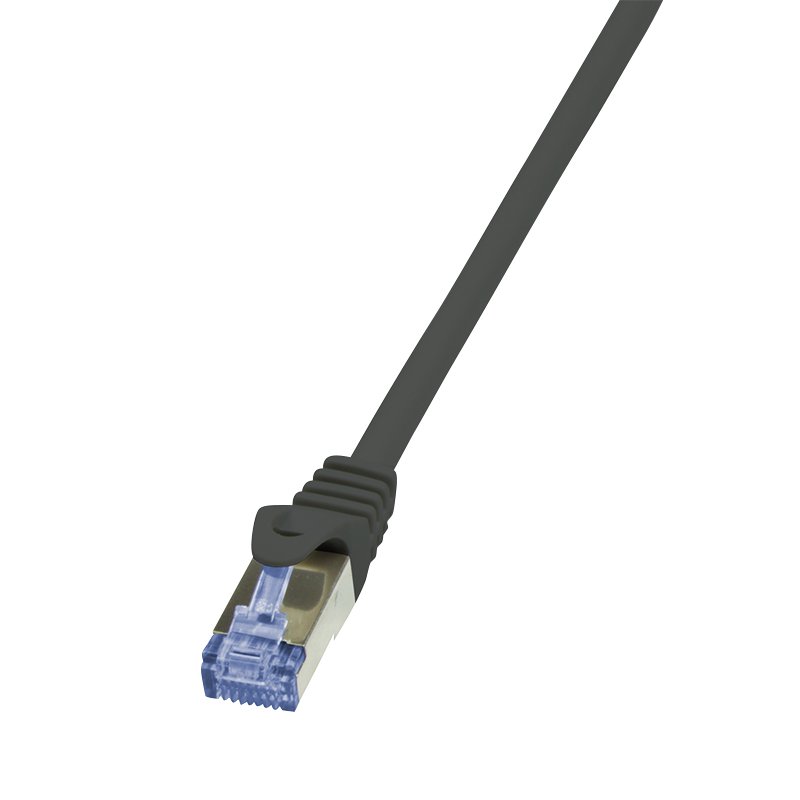LOGILINK CQ4143S - Cat.6A Patch cable made from Cat.7 raw cable black 50m
