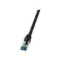 LOGILINK CQ6095S Patchcable PUR Cat.6A S/FTP black 10m