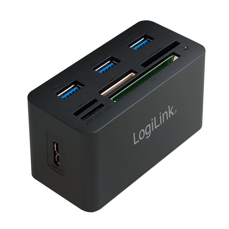 LOGILINK CR0042 - USB 3.0 Hub with All-in-One Card Reader