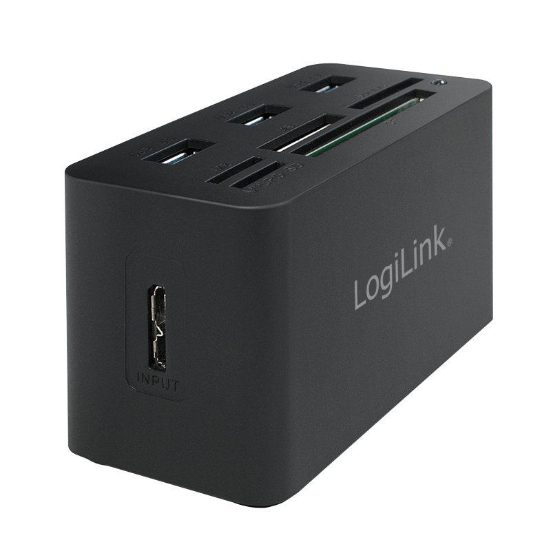 LOGILINK CR0042 - USB 3.0 Hub with All-in-One Card Reader