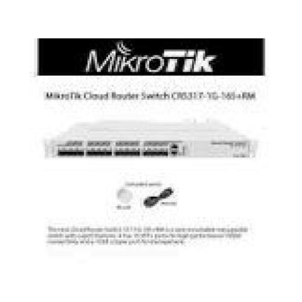 MIKROTIK CRS317-1G-16S+RM Cloud Router Switch CRS317/ 16SFP+/ 1GbE management