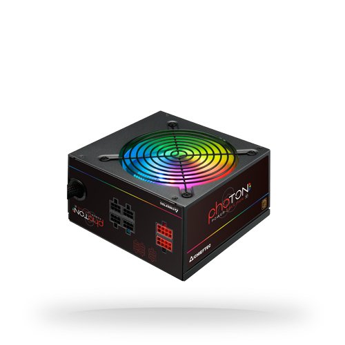 CHIEFTEC Photon RGB 650W ATX 12V 85 proc Bronze Active PFC 120mm silent RGB fan