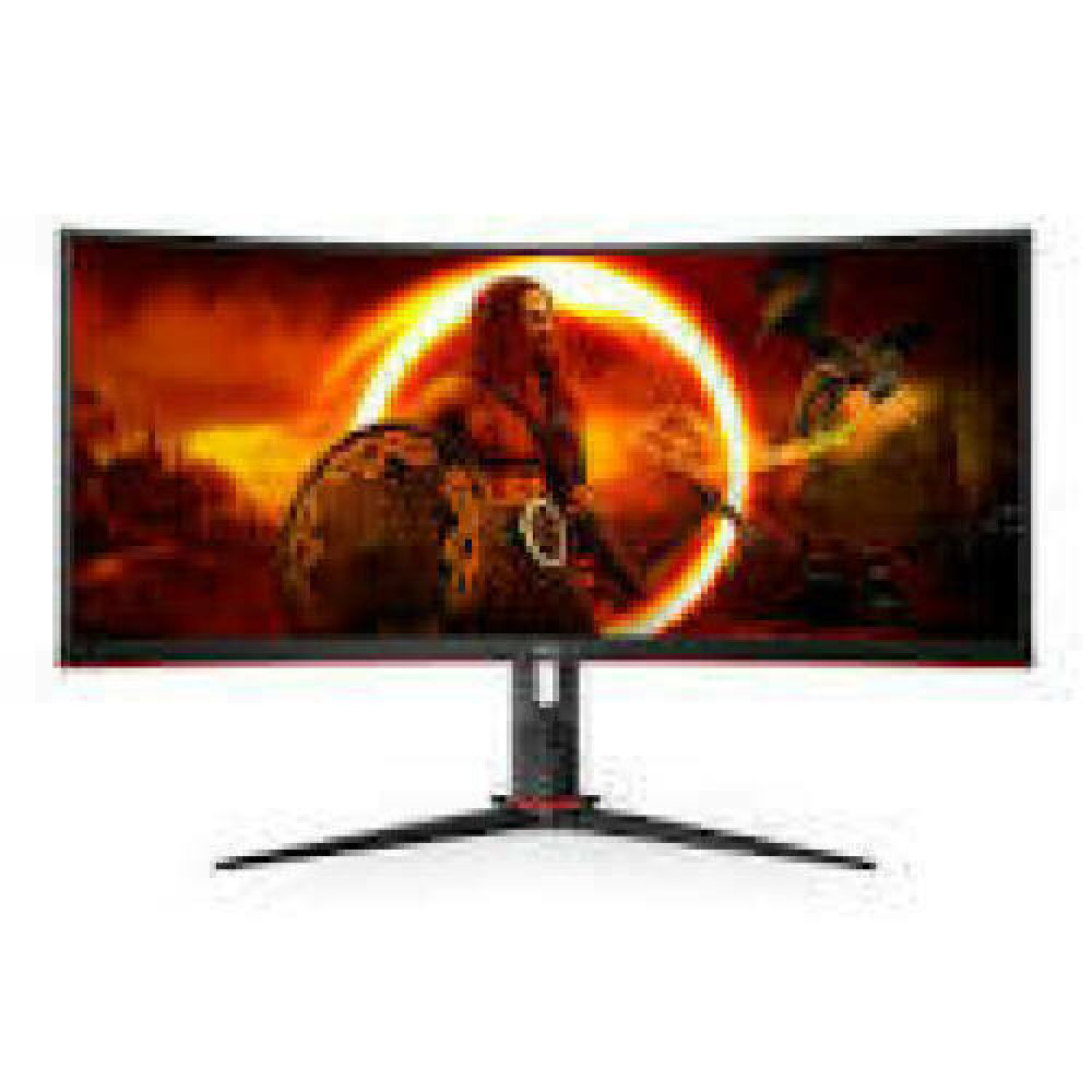 AOC CU34G2XP/BK 34inch 3440x1440 VA 180hz High adjustable Stand HDR400 Freesync Premium USB HUB 4x3.0 2xDP 2xHDMI