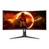 AOC CU34G2XP/BK 34inch 3440x1440 VA 180hz High adjustable Stand HDR400 Freesync Premium USB HUB 4x3.0 2xDP 2xHDMI