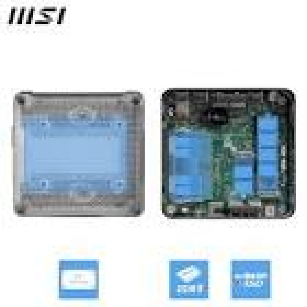MSI CUBI NUC 1MG-014BEU Intel Core 3 100U No RAM No HDD No OS 2YW