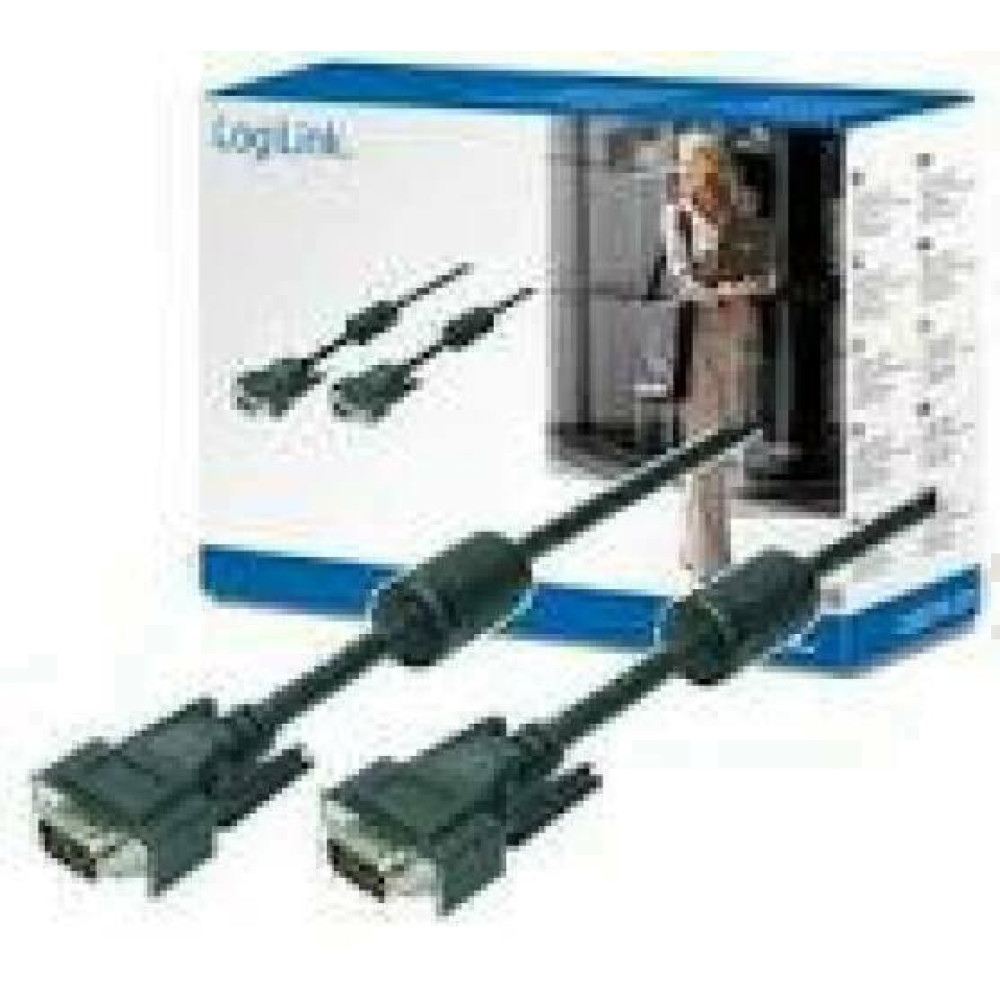 LOGILINK CV0017 - Cable VGA 2x Ferryt HQ lenght 15m
