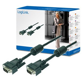 LOGILINK CV0017 - Cable VGA 2x Ferryt HQ lenght 15m