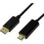 LOGILINK CV0126 DisplayPort cable DP 1.2 to HDMI 1.4 black 1m