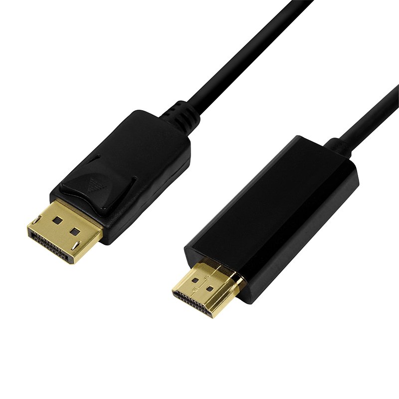 LOGILINK CV0128 - DisplayPort cable DP 1.2 to HDMI 1.4 black 3m