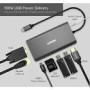 UNITEK D1019A Unitek HUB 8w1 USB3.1 Typ-C With Power Delivery 100W, D1019A