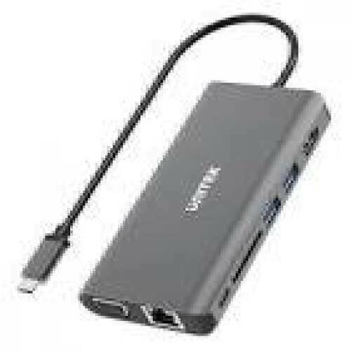 UNITEK D1019B HUB 8IN1 USB-C 3.1 Power Delivery 100W