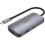 UNITEK Hub USB-C 1xUSB 3.1 Gen1 VGA 2xHdmi PD MST D1051A