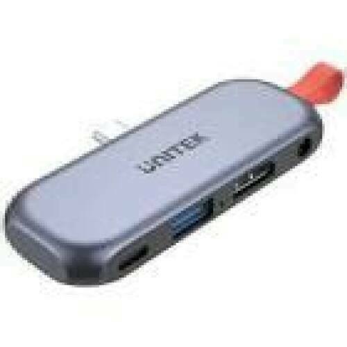UNITEK HUB USB-C MOBILE HDMI 4K 3.5mm PD 100W D1070A