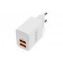 DIGITUS USB Charger 2x USB-A 15W 2x 2.4A white