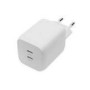 DIGITUS USB-C Mini charger 2-Port 65W 2x USB-C 45W+20W white