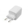 DIGITUS USB-C Mini charger 2-Port 65W 2x USB-C 45W+20W white