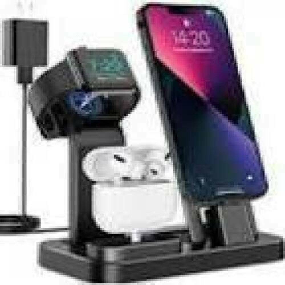 DIGITUS 3 in 1 Charging station wireless for Apple iWatch Airpods iPhone